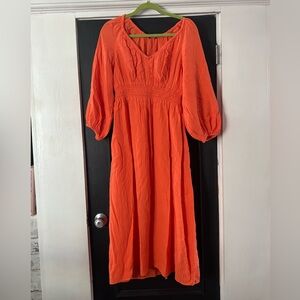 J Crew Re-imagined 100% cotton poplin dress.